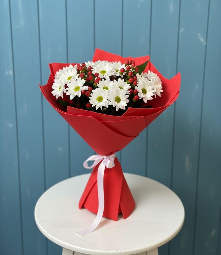 Букет цветов из: Хризантемы в Озерах