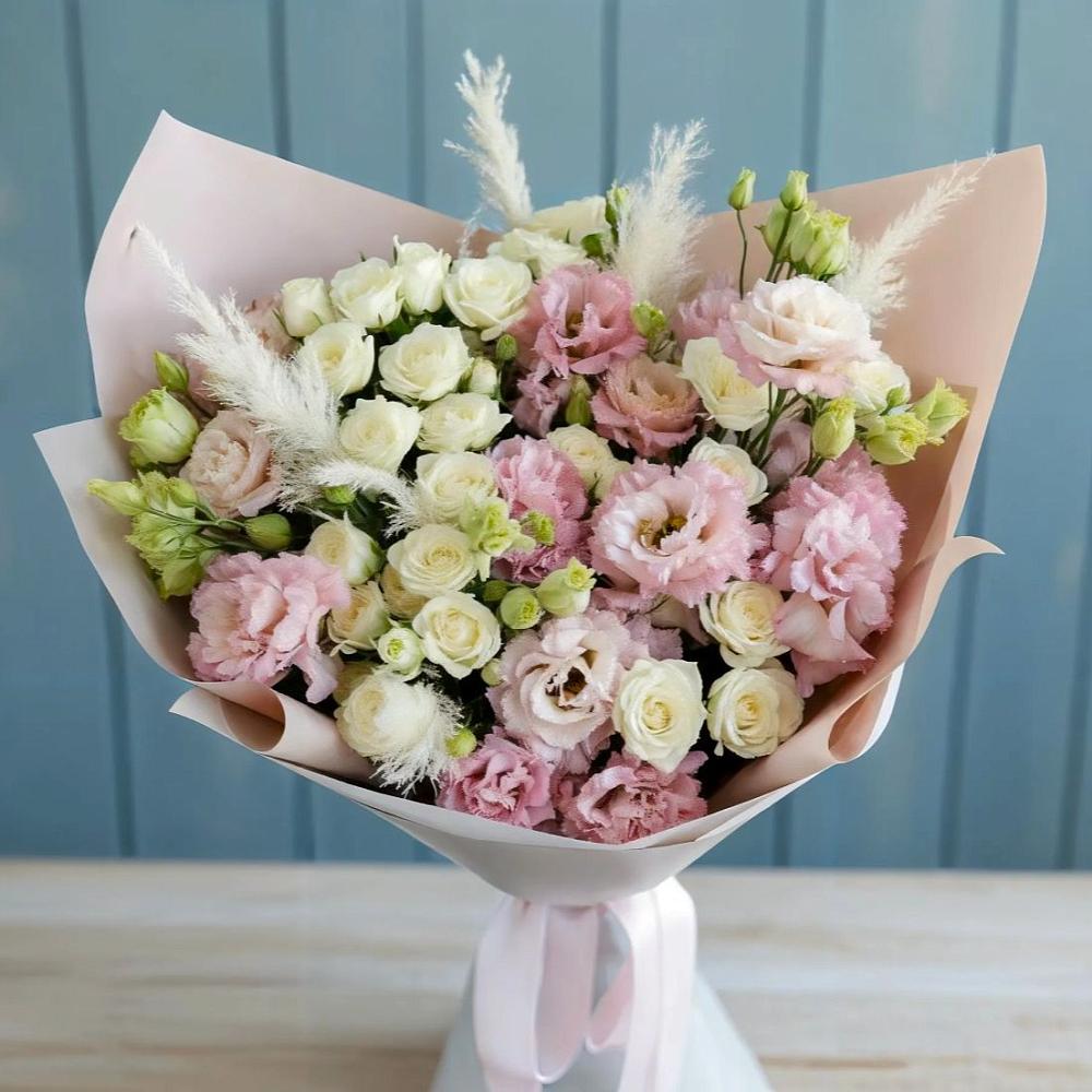 Букет цветов из: Альстромерии и Розы в Озерах