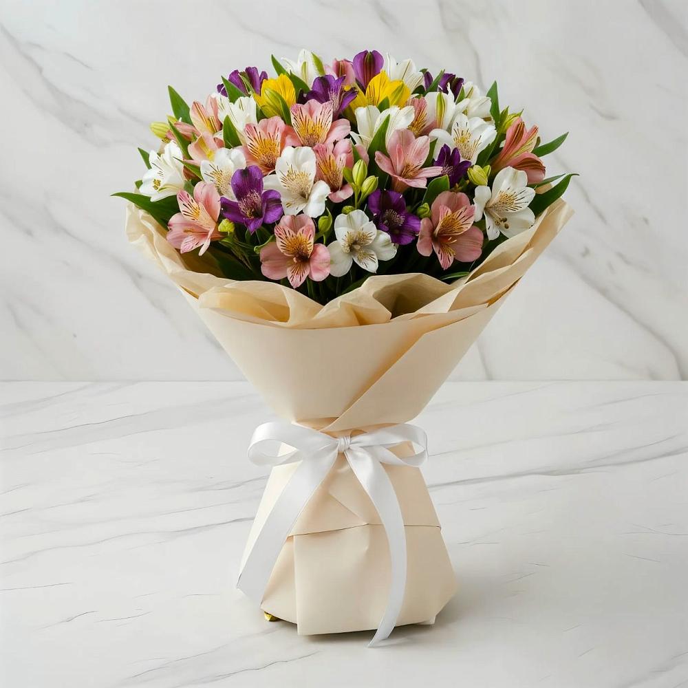 Букет цветов из: Альстромерии в Озерах