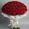 Букет 101 Красная роза Блэк Мэджик в Озерах