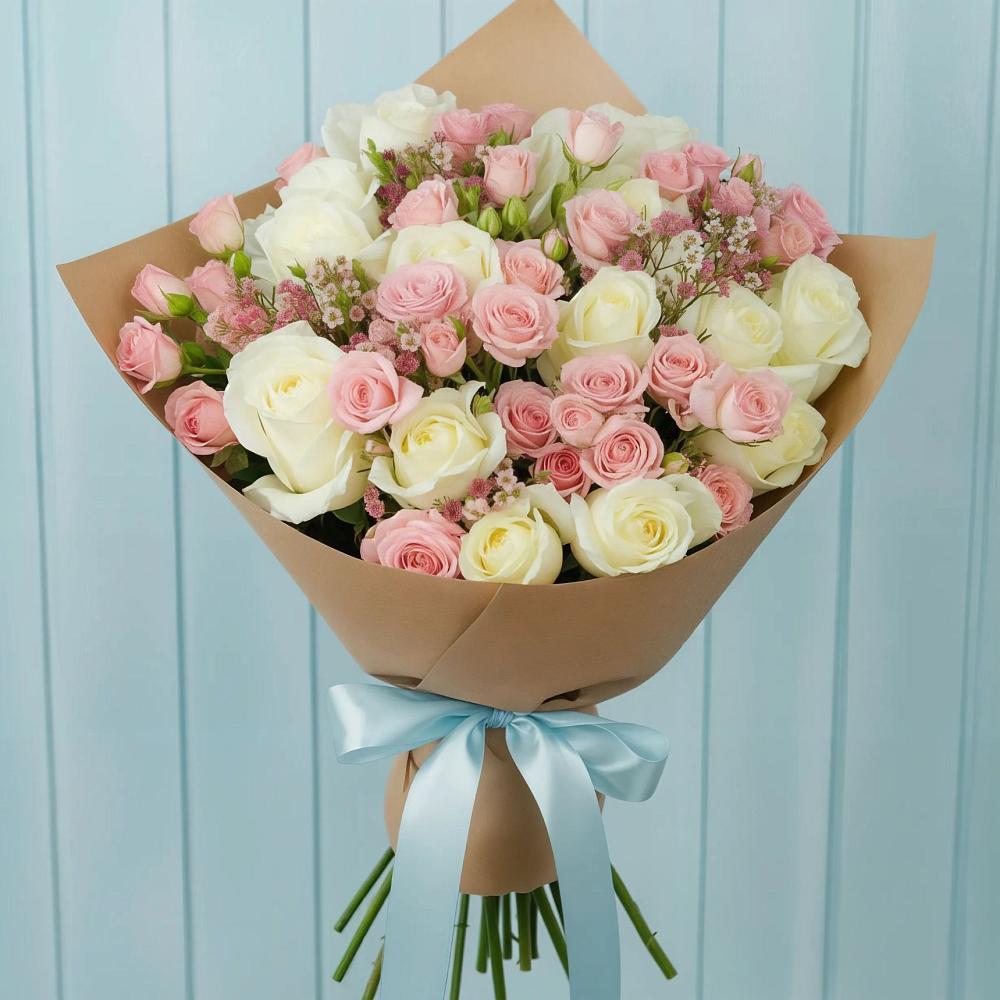 Букет цветов из: Розы в Озерах