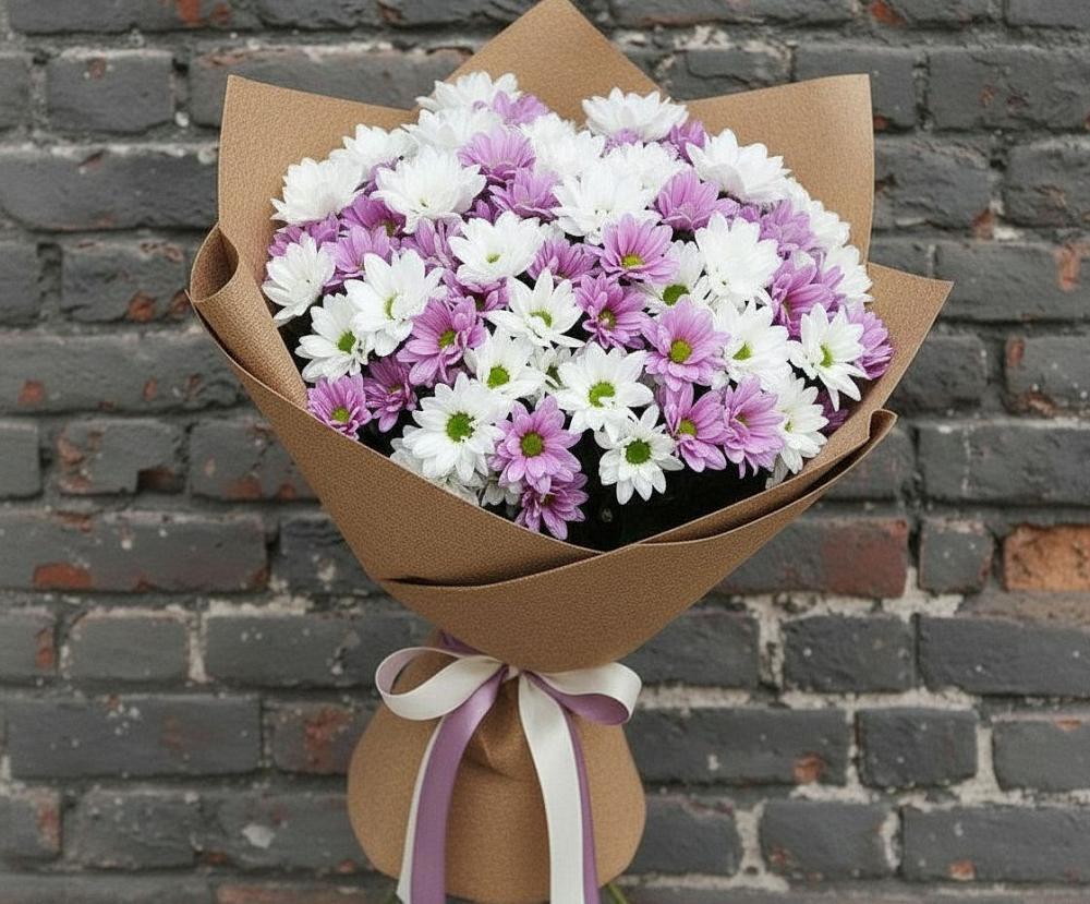 Букет цветов из: Хризантемы в Озерах