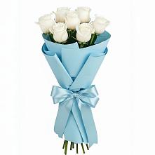 Букет 7 белых роз Проуд в Озерах