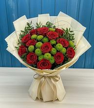 Букет цветов из:  Розы и Хризантемы в Озерах