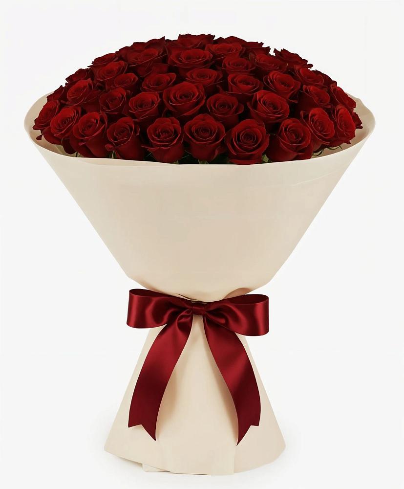 Букет 101 Бордовая роза Блэк Бакарра в Озерах