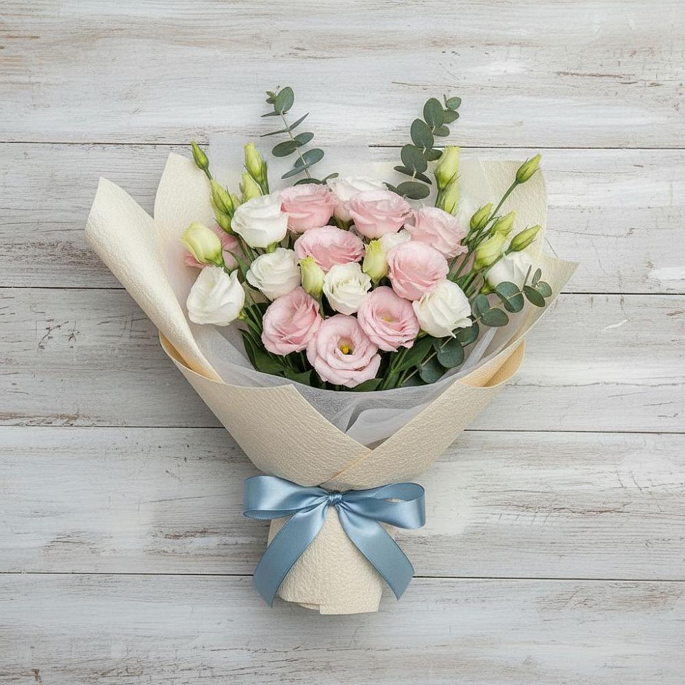 Букет цветов из: Лизиантусы в Озерах